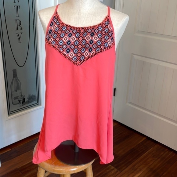 Maurices Tops - Maurices spaghetti strap career dressy tank top blouse sleeveless Aztec